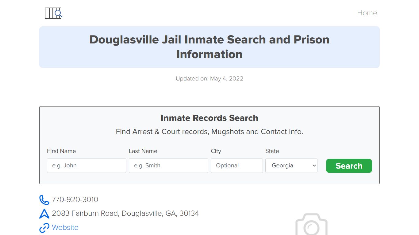 Douglasville Jail Inmate Search, Visitation, Phone no ...